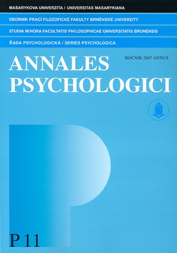 Sborník prací filozofické fakulty brněnské univerzity – P 11, řada psychologická