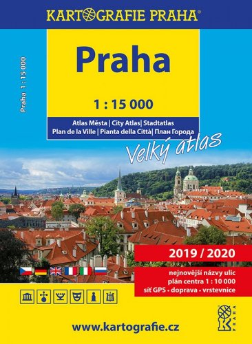 Praha  - Atlas města, 1 : 15 000