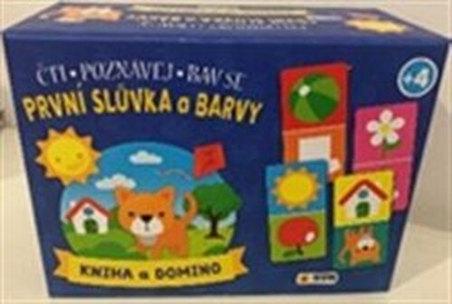 První slůvka a barvy - kniha a domino