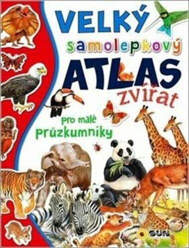 Velký samolepkový atlas zvířat pro malé