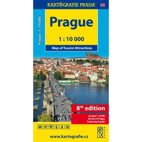 Prague 1:10 000, Map of Tourist Attractions
