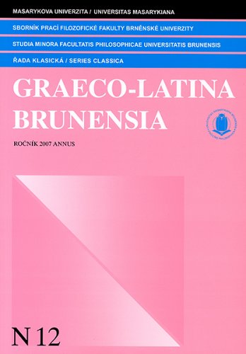 Sborník prací Filozofické fakulty brněnské univerzity N 12 – řada klasická. Graeco-latina brunensia