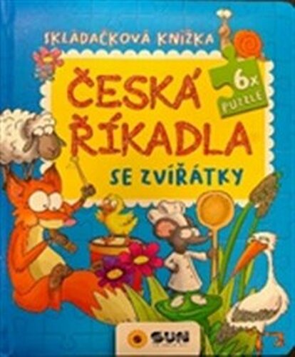 Česká říkadla se zvířátky - skládačková knížka Puzzle