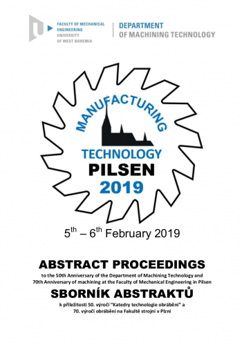 Manufacturing Technology - Pilsen 2019