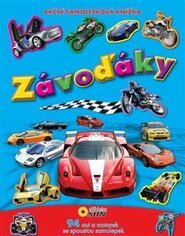 Závoďáky - akční samolepková knížka 94 aut a motorek