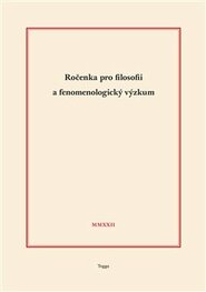 Ročenka pro filosofii a fenomenologický výzkum 2022