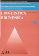 Sborník prací filozofické fakulty brněnské univerzity – A 55, řada jazykovědná. Linguistica brunensia