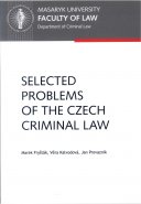 Selected problems of Czech criminal law