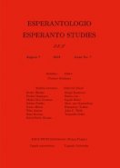 Esperantologio, n-ro 7 / Esperanto Studies, No 7